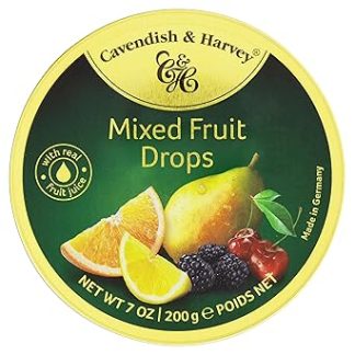 CAVENDISH & HARVEY MIXED FRUIT DROPS 200G (BEST BEFORE 20 MARCH 2028)