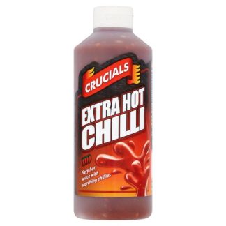 CRUCIALS EXTRA HOT CHILLI SAUCE SQUEEZY 500ML (BEST BEFORE END MAY 2026)