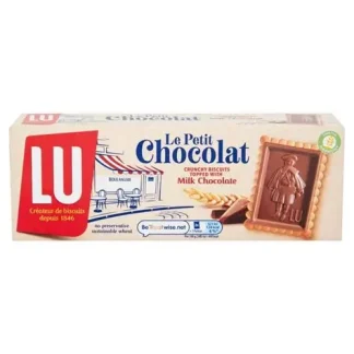 LU LE PETIT CHOCOLAT CRUNCHY BISCUIT TOPPED WITH MILK CHOCOLATE 150G (BEST BEFORE 31 OCTOBER 2025)