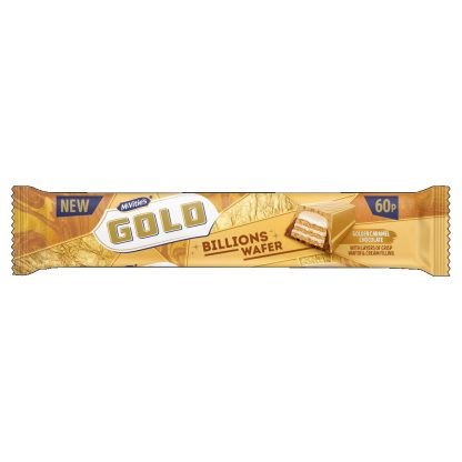 MCVITIES GOLD BILLIONS HAZELNUT BAR 39.5G (BEST BEFORE 20 NOVEMBER 2025)