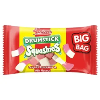 SWIZZELS SQUASHIES ORIGINAL RASPBERRY AND MILK 60G (BEST BEFORE 30 NOVEMBER 2026)