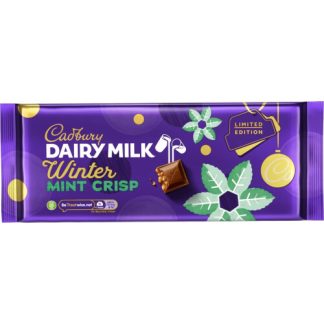 CADBURY DAIRY MILK WINTER MINT CRISP SLAB 360G (BEST BEFORE 22 MAY 2026)