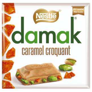 NESTLE DAMAK CARAMEL CROQUANT WITH PISTACHIO 60G (BEST BEFORE 28 MAY 2026)