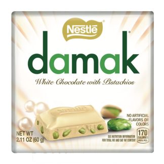 NESTLE DAMAK WHITE CHOCOLATE WITH PISTACHIO 60G (BEST BEFORE 31 MAY 2026)