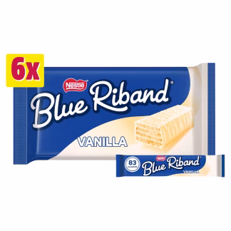 NESTLE BLUE RIBAND WHITE VANILLA 6 PACK X 15G (BEST BEFORE END JANUARY 2026)