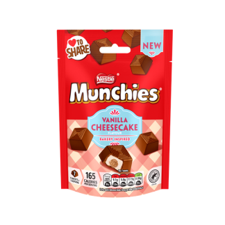 NESTLE MUNCHIES VANILLA CHEESECAKE POUCH 97G (BEST BEFORE END FEBRUARY 2026)