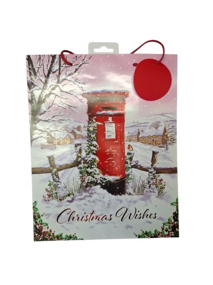 RED POST BOX GIFTING BAG LARGE