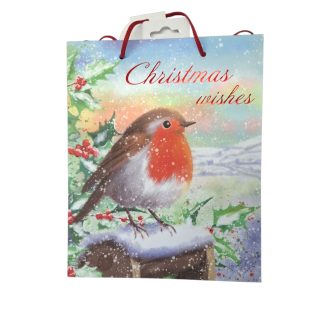 CHRISTMAS ROBIN GIFTING BAG SMALL