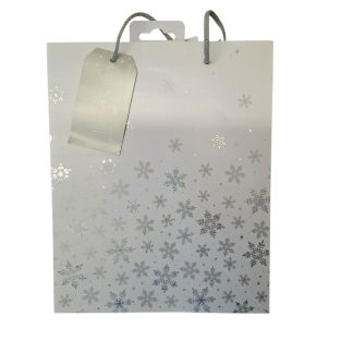 WHITE SNOWFLAKE GIFTING BAG SMALL