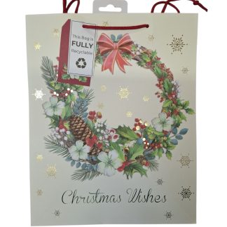 CHRISTMAS WREATH GIFTING BAG LARGE