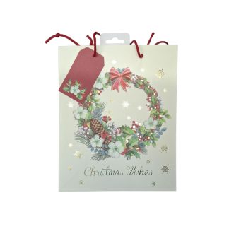 CHRISTMAS WREATH GIFTING BAG SMALL