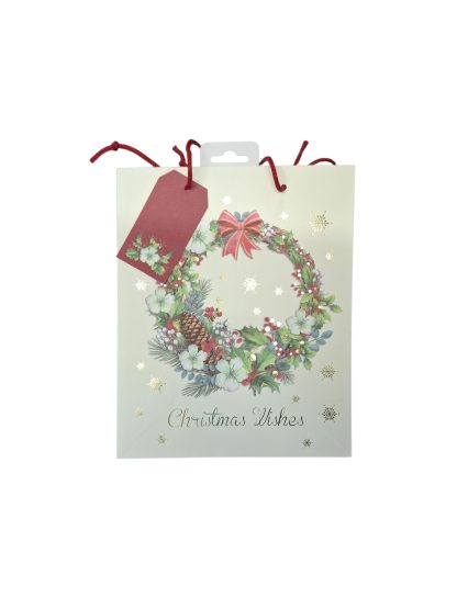 CHRISTMAS WREATH GIFTING BAG SMALL