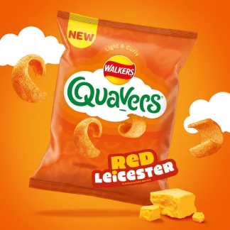 WALKERS QUAVERS RED LEICESTER 34G (BEST BEFORE 1 NOVEMBER 2025)