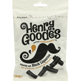 HENRY GOODES SOFT LIQUORICE 200G